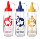 3 Bisnaga Plástica Ketchup Mostarda E Maionese 350ml