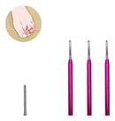 3 Bisturi Nuclear Estreito 209 Desencravador Unhas Rosa