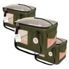 3 Bolsa Pet Gol Linhas Aéreas Aerial Verde Transporte aéreo para cães e gatos pequenos Compatível cabine 3 Bolsa Pet Gol Linhas Aéreas Aerial Verde Transporte aéreo para cães e gatos pequenos Compatível cabine