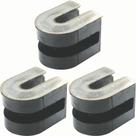 3 Borrachas Isoladora Apoio Motor Maquina Costura Industrial