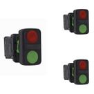 3 Botão Comando Duplo XB5 Schneider 22mm 1NA+1NF VD/VM 3 Botão Comando Duplo XB5 Schneider 22mm 1NA+1NF VD/VM