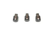 3 Botão Tecla Cromada P/ Forno Fischer Gourmet Grill Ou Cook