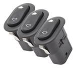 3 Botões Vidro Elétrico Passageiro Ecosport 2004 2005 2006