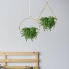 3 Buquês Artificial Samambaia Premium Verde Permanente Para Decoração