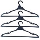 3 Cabides Plástico Preto Secadora De Roupas Fischer Original