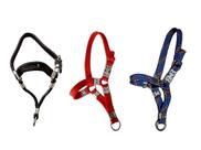 3 Cabrestos Nylon Trançado De Caprinos Ovinos Bezerros Azul Preto Vermelho