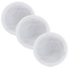 3 Caixas Acústicas De Teto Som Ambiente Arandela Embutir