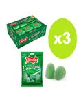3 caixas Bala de Goma Mini Sino Eucalipto 24X18g - Docile