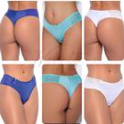 3 Calcinhas Fio Dental Duplo Renda Microfibra Lindas