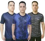 3 Camisa Esportiva Camiseta Básica Academia Treino Dry Fit Masculina Fitness Proteção UV 3 Camisa Esportiva Camiseta Básica Academia Treino Dry Fit Masculina Fitness Proteção UV