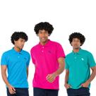 3 Camisas Gola Polo Masculina Original Oferta Imperdivel