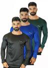 3 camisas proteção solar térmica uv 50+ segunda pele unissex - fator solar