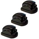 3 canoas simples para bumbo modelo concept - preto pac120pr