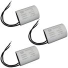 3 Capacitor de Partida 25uf 250vac Motor Portão Eletrônico Ppa Rossi Rcg Garen