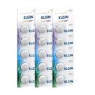 3 Cartela Com 5 Bateria Moeda Cr2016 3v Pilha Lithium Elgin