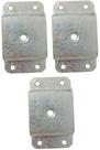3 Chapa Reta Fixação Metal Palito Rosca 5/16