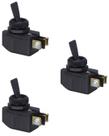 3 Chave Alavanca Unipolar Margirius CS-301D 6A Preta