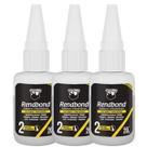 3 Colas Instantânea Rendbond Adesivo Multiuso Supercola 20g