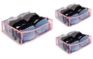 3 Colmeia Organizadora De Sutiã Rasteirinhas Camisetas Multiuso 6 Divisórias 32x10x22 3 Colmeia Organizadora De Sutiã Rasteirinhas Camisetas Multiuso 6 Divisórias 32x10x22