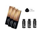 3 Colorações Vita Derm 1.0 + 3 Ox 20 Volumes 90ml