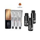 3 Colorações Vita Derm 7.4 + 3 Ox Vita Derm 20 Vol 90ml