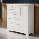3. Cômoda para Quarto Compacta Reforçada Resistente Alta Qualidade e Durabilidade Branco 3. Cômoda para Quarto Compacta Reforçada Resistente Alta Qualidade e Durabilidade Branco