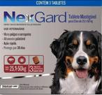 3 comprimidos Antipulgas e Carrapatos Nexgard 25 a 50kg