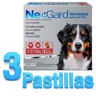 3 comprimidos Antipulgas e Carrapatos Para Caes 25 a 50kg