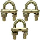 3 CONECTOR GRAMPO DUPLO GTDU 3/4 PARA HASTE TERRA 5/8 e 3/4