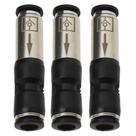 3 Conexão Válvula de Retenção Emenda Engate Rápido Tubo 8mm