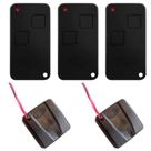 3 Controle 2 Canais com Clip de Fixação Ntx Preto + 2 Controle Tx Car Farol Alto Carro Moto Rossi