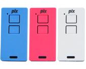3 Controle Portão Alarme Cerca Elétrica 433,92mhz Tix Pix Garen Ppa Zap Rcg Seg Azul Rosa Branco