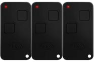 3 Controle Portão Rossi Ntx 433 Dz Nano Atto Dz3 Dz4 Bv Nano com Clip de Fixação