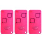 3 Controle Portão Rossi Ntx 433mhz Dz Nano Atto Dz3 Dz4 Bv Nano Rosa