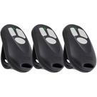 3 Controle Remoto Portão Eletronico 3 Canais 433,92mhz Code Learn Rcg Command Seg Garen Ppa