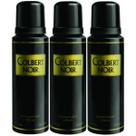 3 Desodorante Colbert Noir Masculino 250ml Argentino Grande