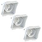 3 Embutido No Frame Ar70 Quadrado Recuado Save Energy