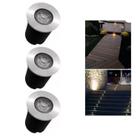 3 Embutido Solo 1w Balizador Led Blindado Ip67 Inox Spot Chão Piso 3 Embutido Solo 1w Balizador Led Blindado Ip67 Inox Spot Chão Piso