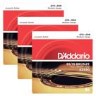 3 Encordoamentos Violão Aço Daddario .013 85/15 EZ930 3 Encordoamentos Violão Aço Daddario .013 85/15 EZ930