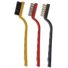 3 Escovas Aço Latão Nylon P/ Limpeza Ferrugem Fogão Cozinha FRG0298 Frigopro