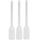3 Espátulas Restaurante Reta Industrial Estreita 49,5cm Branca Cinquetti Plástica