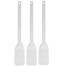 3 Espátulas Restaurante Reta Industrial Estreita 49,5cm Branca Cinquetti Plástica