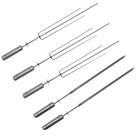 3 Espetos Tridente Inox + 2 Espetos Picanha Inox para Kit Giratório Brasa Grill