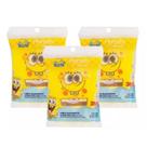 3 Esponja Ponjita De Banho Bob Esponja Infantil 3M