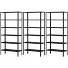 3 Estante De Aço Para Sala Livros Almoxarifado Escritório 6 Prateleiras Armário Multiuso 90cm Resistente Expositor Loja Quarto 3 Estante De Aço Para Sala Livros Almoxarifado Escritório 6 Prateleiras Armário Multiuso 90cm Resistente Expositor Loja Quarto
