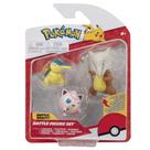 3 Figuras Pokémon Sunny Battel Figures Cyndaquil Jigglypuff Marowak