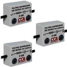 3 FILTRO SUPRESSOR DE SURTO/RUIDO VOLTAGEM DE 24 a 240Vca