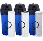 3 Filtros Carvão Ativado 1 Plissado Lavável 1 Polipropileno 3 Filtros Carvão Ativado 1 Plissado Lavável 1 Polipropileno