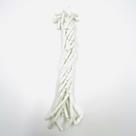 3 Fios de Pedras Canudo 26x7mm 36un Branco Artesanato 30cm