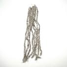 3 Fios de Pedras Retângulo 16x6mm 60un Cristal e Preto 30cm